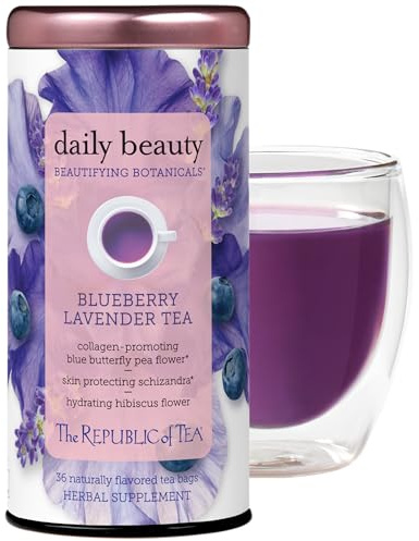 The Republic of Tea Beautifying Botanicals Daily Beauty Herbal Tea, 36 Ct