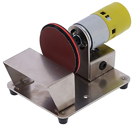 Smerigliatrice Elettrica a Disco 3 Pollici e Levigatrice Combinata per Legno, Plastica e Vetro CA 110-240V