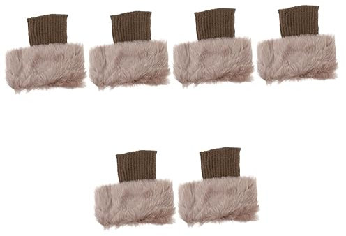 Kisangel 3 Paare Stiefelüberzüge Aus Fell Stiefelsockenmanschetten Beinwärmer Gestrickte Stiefelmanschette Gestrickte Stiefelwärmer Pelzstiefelmanschetten Garn Heckklappe Acryl Damen