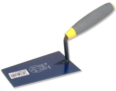 La zappa Cazzuola Ancora per muratore a punta quadra in acciaio temperato con manico antiscivolo (180 mm)
