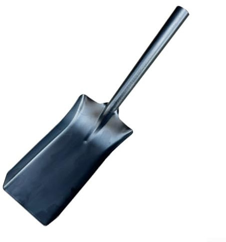 Hasaller Pala de chimenea de hierro Pala de carbón Pala de barrido de chimenea Pala de acero de metal Pala de ceniza de carbón para limpiar chimenea horno parrilla interior exterior