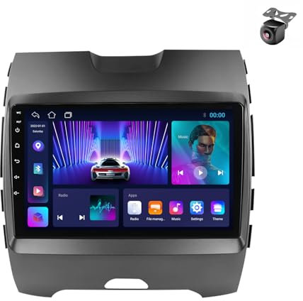 Android 14 Autoradio per Ford Edge 2 2015 2016 2017 2018 2 DIN Stereo Car Tablet Pollici Schermo MP5 Lettore Multimediale Receiver GPS con FM AM SWC BT5.0 Carplay Android Auto (M150CP 4core 2+32G)