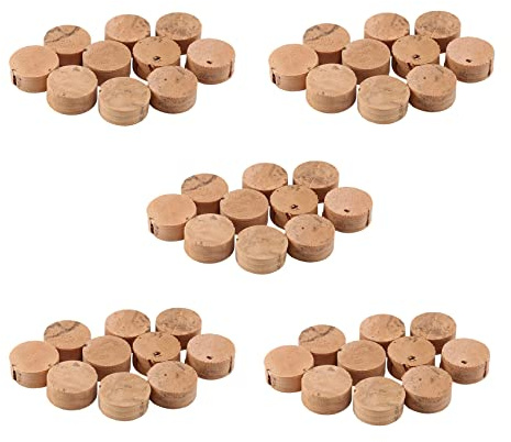 Xnuiasqe 50Pcs Water Key Water Key Spit Valve Cork Pad for Trumpet Trombone Repair Accessories Diameter 9mm Thickness 4mm