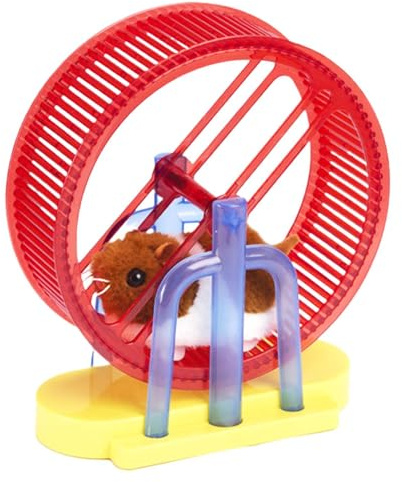 Animale Domestico Elettronico - Giocattoli Elettronici Per Animali Criceto, Simulazione Interattiva Peluche Coniglietto Modello Stand Ruota Per Esercizi Gioco Cane Gatto Ragazza Ragazzo, Cucciolo Robo