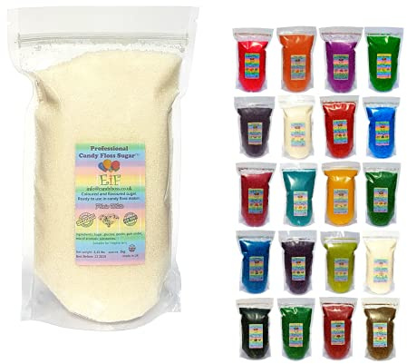 Candy Floss Cotton Sugar EverydayisFriday White ORIGINAL1 KG - Ready to Use in Your Machine