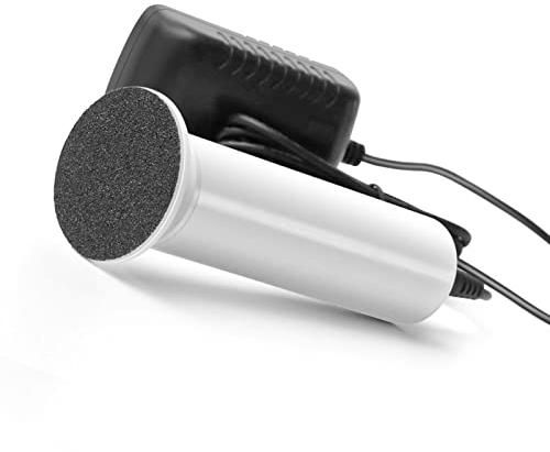 Hornhautentferner Elektrisch, Hornhaut Fuß Entfernen Einstellbare Geschwindigkeit, Elektronisch Hornhauthobel Hornhautraspel Fußpflege mit 60PCS Sandpapierpads, FCR-1 Weiß