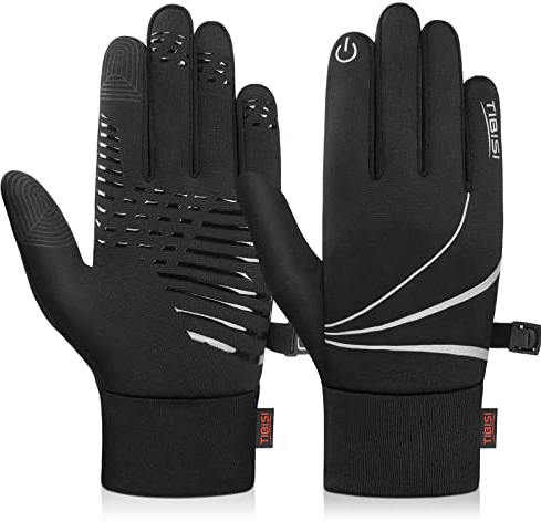 Ruixue Handschuhe Kinder Winter Warme Winterhandschuhe - Kids Anti-Rutsch Winddicht Laufhandschuhe Fahrradhandschuhe Fleece Wasserabweisend, Radhandschuhe Outdoor Sport für 4-12(S)