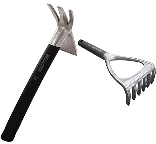 Bellota 3005 - Azuela para jardinería, Standard & 3006 Rastrillo 6 púas, Standard