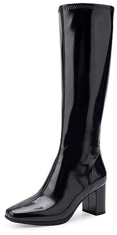 Aerosoles MICAH High Heel Tall Boot, Black Patent, 5M
