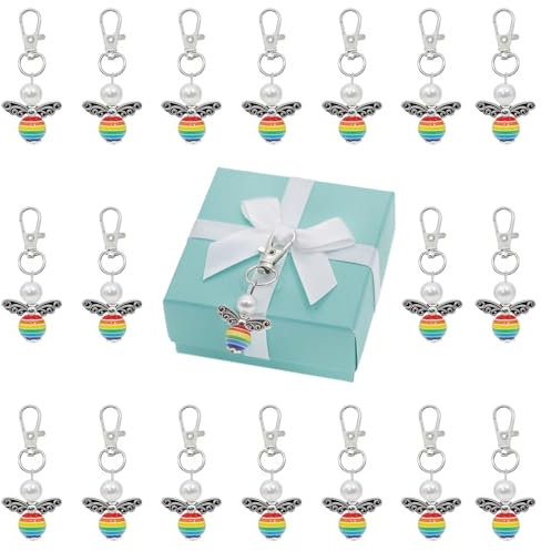 Schutzengel Anhänger set ,30 Stück Schutzengel Geschenk Kleine Glücksbringer, Engel Anhänger Guardian Angel Schutzengel Hochzeit Taufe Gastgeschenk Schlüsselanhänger Für Hochzeiten,Abschlussfeiern