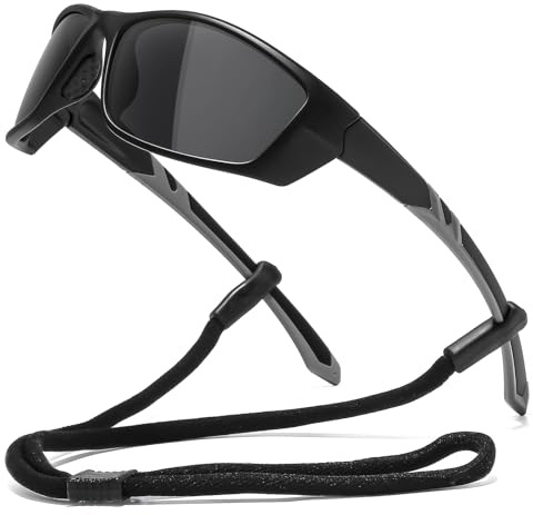 Suertree Occhiali Ciclismo Uomo Occhiali da Sole Polarizzati Protezione UV400 Occhiali Sportivi Donna Trekking Pesca Corsa Running