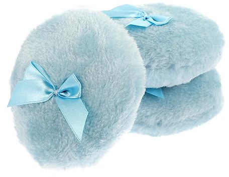 CLISPEED 3 piezas Borlas de Polvo Corporal y Multi Funcionales para Bebés Puff de Algodón para Polvos Sueltos y Cosméticos Práctico y Ligero para y Casa