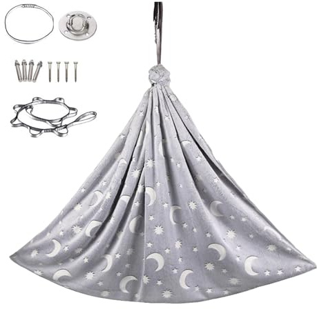 Hiemible Balançoire Sensorielle pour,Flanelle Rotatif - Hamac Aérien en Tissu pour Tout-Petits - pour Intérieur Extérieur Chambre Salon Chambre de Bébé Jeu Apaisant Détente