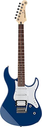 Yamaha Pacifica 112V Hochwertige E-Gitarre in elegantem Design für Einsteiger und Fortgeschrittene, mit 2 online Gitarrenstunden bei einem Lehrer der Yamaha Music School, in United Blau
