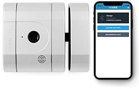 Cerradura int_LOCK BT (Bluetooth) con 2 mandos + APP para Smartphone color Blanco Mate