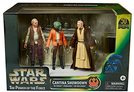 Star Wars Exclusive The Black Series The Power of The Force Obi-Wan Kenobi Cantina Showdown Figure Set
