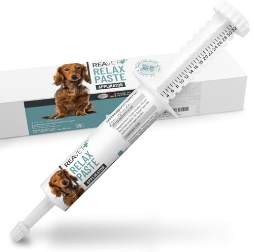 ReaVET Relax Paste für Hunde 30ml Applikator - Hund sekundierend zur Beruhigung I natürliche Paste für Hunde