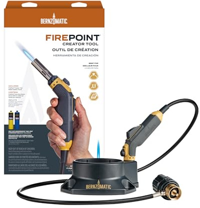 Bernzomatic FirePoint Creator Tool, Precision Flame Hand Torch for use with Bernzomatic MAP-Pro or Propane Fuel (Firepoint Tool)