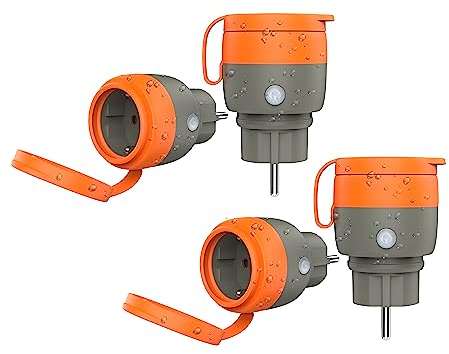 UCOMEN Wlan Steckdose Outdoor, Zeitschaltuhr Steckdose IP44 Wasserdicht Kompatibel mit Alexa und Google Home für Außenbeleuchtung und Bewässerungssystemen, Smart Life APP, 2.4G,16a/3680W - 4 Pack