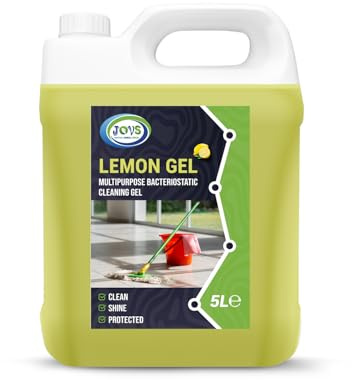JOVS Lemon Floor Cleaner Liquid Concentrated 5 Litre - Multi Purpose Bacteriostatic Cleaning Gel - Neutral pH - Eco-Friendly & Effective
