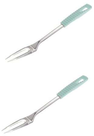 Garneck 2St Tranchiergabel kitchen units kartoffelforke Catering-Zubehör Kartoffelgabel catering zubehör Sieb Löffel Pasta Gabeln küchenutensilien Kartoffelpüree Fleischgabel Serviergabel