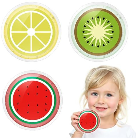 Flintronic 3 Gel Ice Pack Cold Compress for Kids, Ice Pads Round Cold Compress Ice Bag, Reusable, for Teeth, Eye (Diameter 12 cm)