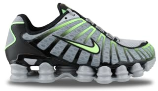 Nike Shox TlSneaker für Herren, Wolf Grey Lime Blast Black, 47 EU