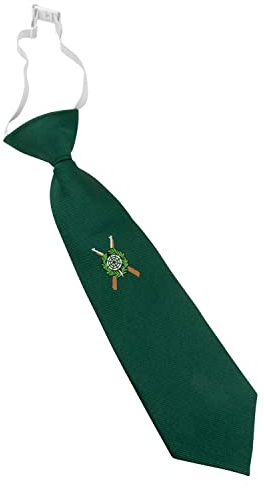 Deitert Schützenkrawatte grün für Kinder - fertig gebunden - mit Gummizug - passend zum Schützenfest - Krawatte Schützenverein, Geschenk für die Uniform, 100% Polyester, 27 cm
