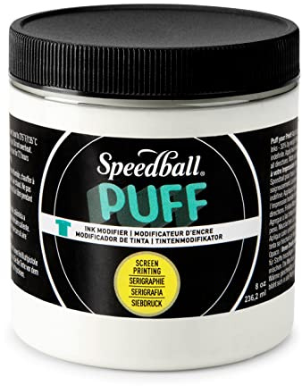 Speedball Puff Ink Modifier 8oz, Ink Modifier Solution, Screen Printing, Printmaking, Add Depth And Dimension To Any Fabric Textile Project, Screen Printing Kit, Printmaking Accessories