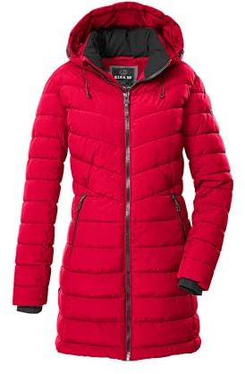 G.I.G.A. DX Donna Parka trapuntato/funzionale in piuma d'oca con cappuccio senza zip GW 74 WMN QLTD PRK, dunkelrot, 44, 43538-000