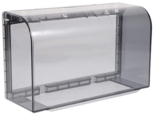 LIFKOME 1pezzi Copertura Per Presa Elettrica Doppia Marcia Resistente Agli Schizzi Adesivo Per Uso Domestico e Industriale Nero Facile Installazione