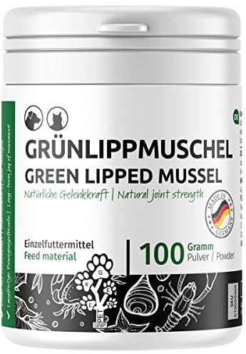 GreenPet Poudre de Vert Lipp Coquillage 100 g, Articulations, Joint, Mouvement pour Chiens et Chats