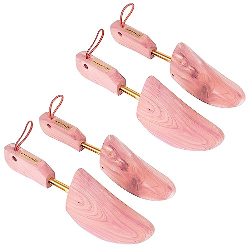 FootFitter Western Cedar Boot Tree - Best Shoe Trees for Western Cowboy Style Boots with USA Wood - Men's Large, 2 PACK