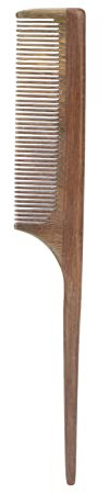 Peigne à Queue en Bois à Dents Fines en Bois, Peigne à Cheveux Peigne à Queue de Barbier et Salon de Coiffure Peigne à Queue de Rat
