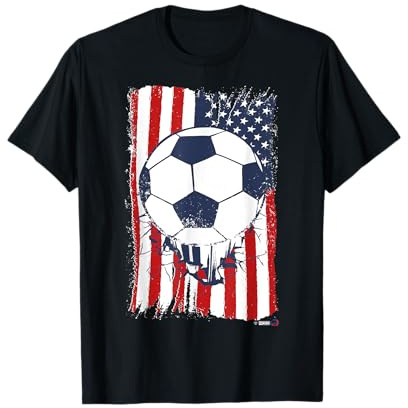 US Soccerball, USA Flag Football T-Shirt