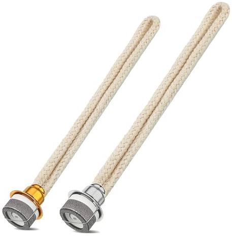 Öllampe Docht,2 Stück Lampe Ersatzdocht Docht für Öllampen Katalytische Lampe Ersatz Docht Katalytische Lampe Ersatz Docht Mit Brenner,für Raumluft Verbessern Aromatherapie (2 Farben,14.6/18mm)