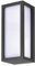 IP 54 Außen Wandleuchte mit E27- Fassung, Außenwandlampe aus Aluminium, IP 54, Anthrazit, Gartenbeleuchtung für E27-Leuchtmittel