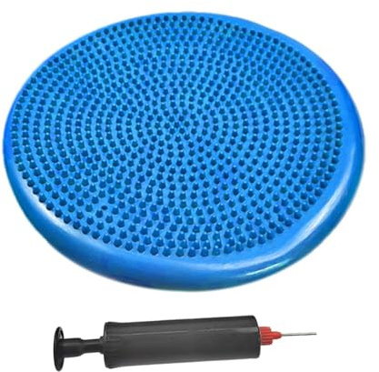 Cojín de equilibrio, disco de estabilidad, Cojín de asiento sensorial con bomba, Sillas flexibles para la tarjeta de oscilación del disco de equilibrio e inflable en el aula, mejora la