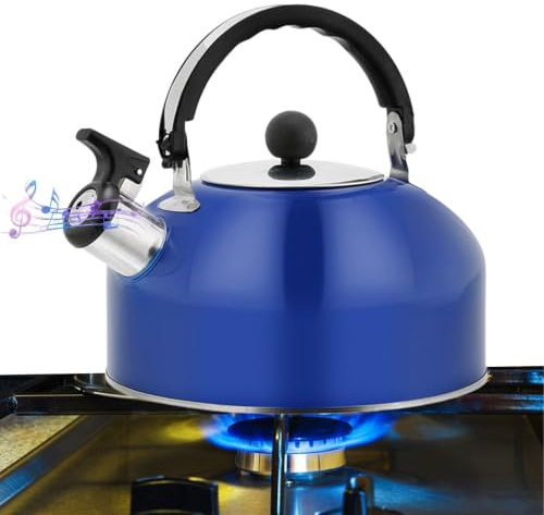 Hervidor de agua portátil de acero inoxidable con silbato