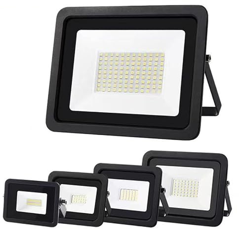 10W 20W 30W 50W 100W Luz de inundación LED 220V Proyector ultrafino Proyector IP68 Lámpara de jardín impermeable al aire libre