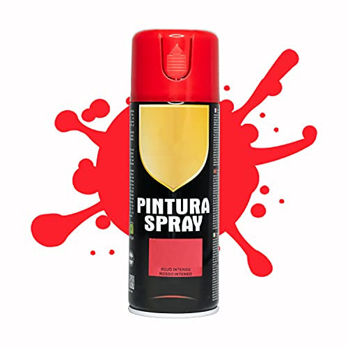BESCH Pintura Spray 400ml para Metal/Madera/Plástico (Rojo Intenso, 1 Bote)