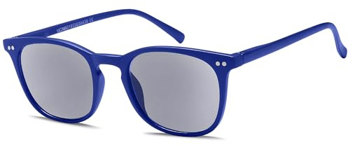 NEW VISION Occhiali da Lettura e Sole con CE, UV400 per Uomo e Donna, NV1126-SG (Blu, 2, Diottria)
