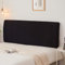 Kamanan Bettkopfteil Hussen Kopfteilbezug All-Inclusive Kopfteilbezug Dehnbare Kopfteilbezug Bett Kopfteil Bezug Elastisch für Gepolstertes Schlafzimmer Kopfteil (Schwarz, 140-160cm)