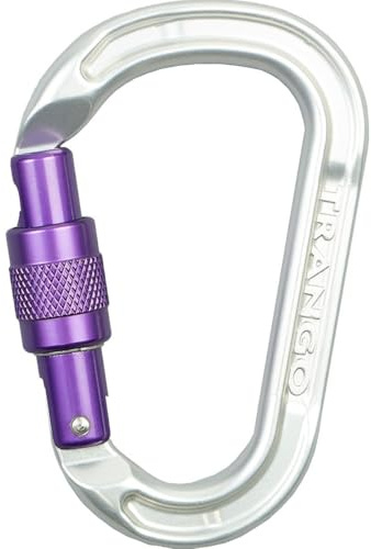 Trango Physic Carabiner w/Screwlock (Purple, 105mm) | Rock Climbing Protection