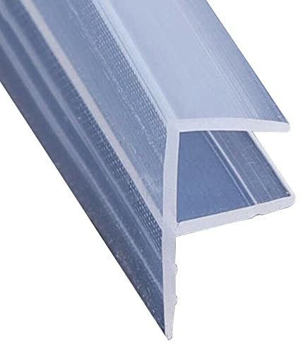 Guarnizione per doccia, 200 cm, per porta della doccia, 6/8/10/12 mm, in gomma, per porta in vetro, per doccia (H1, 8 mm) (F-8 mm)