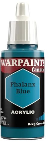 The Army Painter, Warpaints Fanatic Phalanx Blue Single Acrylics, Miniature Hobby Painting, Quality Paint for Miniature Wargaming