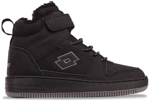 Lotto Sneaker Unisex per Bambini, Nero, 31 EU