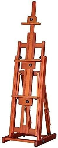 Haya grande para exhibición en lienzo, soporte profesional de arte para interiores, altura ajustable, resistente e ideal para artistas y exposiciones de arte (rojo)