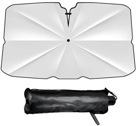 2025 Nuevo Parasol Coche Delantero, Parasol Coche Delantero Plegable, Sombrilla Plegable para Parabrisas,Protector Solar Coche Paraguas Unive rsal para Mayoría De Coches, Camiones,Bloque Calor UV