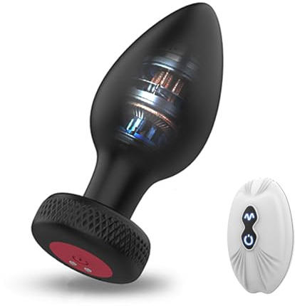 Male Sex Toys Anal Plug Vibrator Butt Plugs Anal Toys with Remote Control 10 Vibration for Beginners Advanced, Gay Sex Toy for Men Women Couples Stimulate Prostate Point Adult Toys L